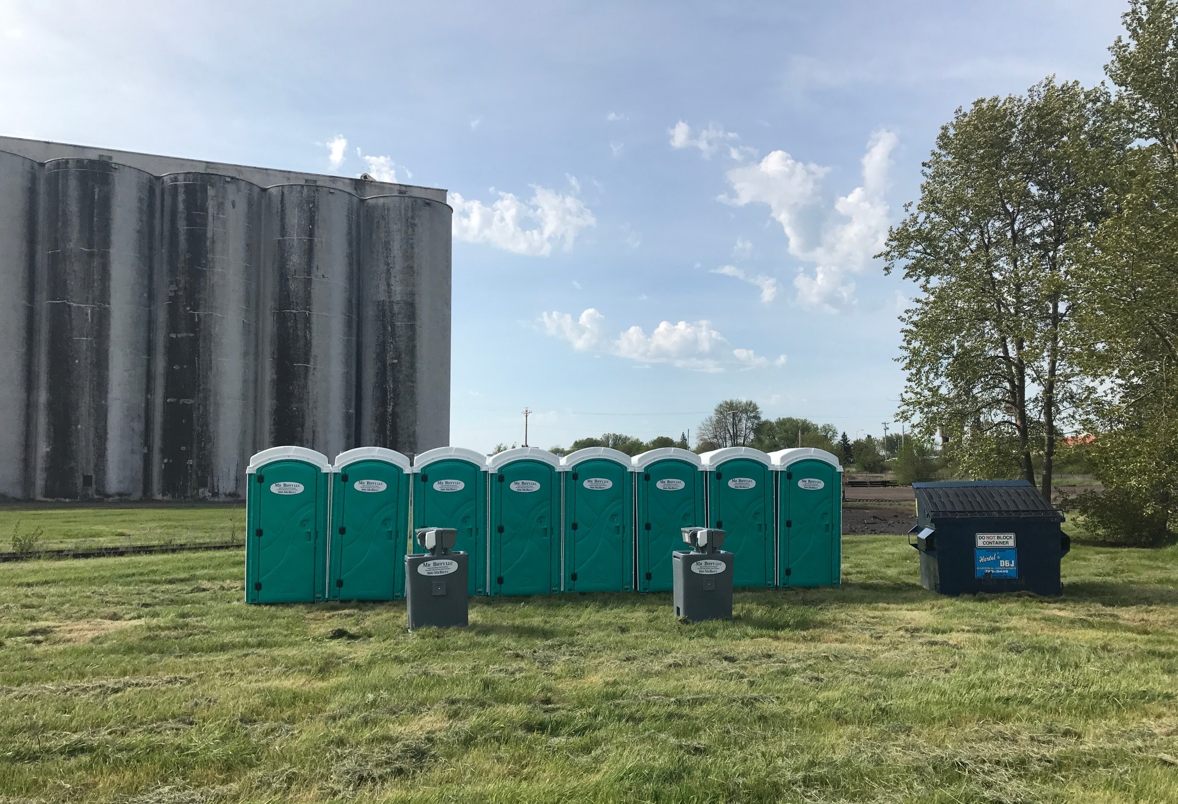 Portable Restrooms Outside